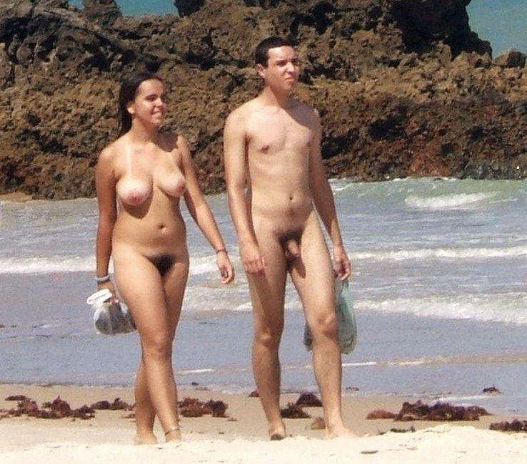 nude pussy hairy Girl beach