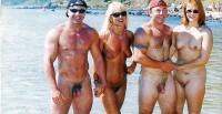 Big muscular guys with tiny small hairy cocks with their girlfriends with flabby tits and hairy cunts
