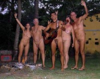 Nudist family camping with small tiny hairy cocks and small tits and pussies