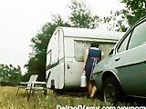 Retro Porn 1970s - Hot Hairy Brunette Gets Fucked in Camper