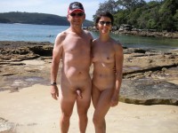 Almost hard cock and small tits