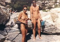 My big long cut shaved cock with saggy balls posing with my girlfriend's big flabby tits and nice hairy cunt