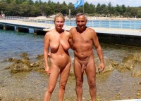 My big long shaved uncut cock with long foreskin and my new mistress with huge flabby tits and big shaved cunt on a vacation