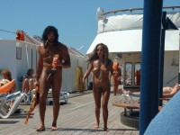 My black boyfriend with huge semi-hard dick likes my trimmed cunt and my flabby tits