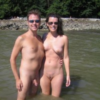 My girl's big pussy and me with shaved dick