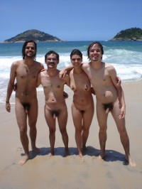 Naked photo of my friends showing tiny hairy semi-hard dicks and girl with flabby tits and hairy cunt