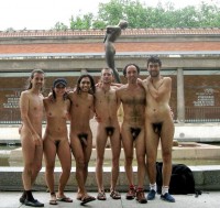 Our school classmate photo showing my hairy pussy and small tits and many small cocks and one huge long lating dick