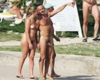 Wife with trimmed hairy pussy looking at the guy having much bigger cock than her husband has